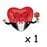 Воздушные шары. Доставка в Москве: Сердце во фраке с латексными сердцами 1 Цены на https://sharsky.msk.ru/
