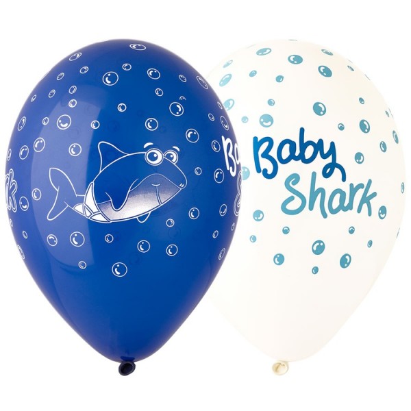 Воздушные шары. Доставка в Москве: Шарики "Акула Baby Shark", 35 см Цены на https://sharsky.msk.ru/