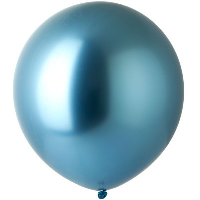 Шар большой синий хром, 60 см