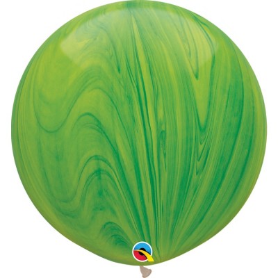 Шар большой зелёный агат, 70 см