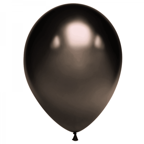 Воздушные шары. Доставка в Москве: Шар латексный чёрный хром, 35 см Цены на https://sharsky.msk.ru/
