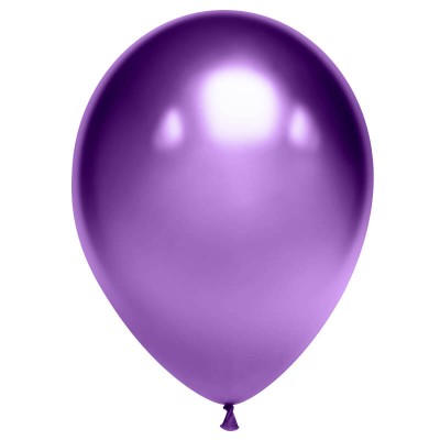 Шар латексный фиолетовый хром, 35 см