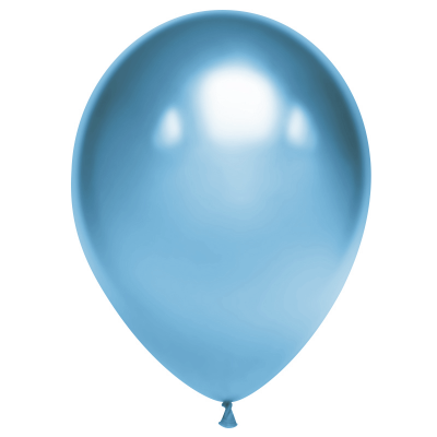 Шар латексный голубой хром, 35 см