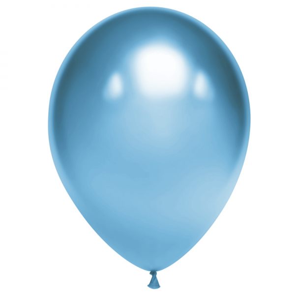Воздушные шары. Доставка в Москве: Шар латексный голубой хром, 35 см Цены на https://sharsky.msk.ru/