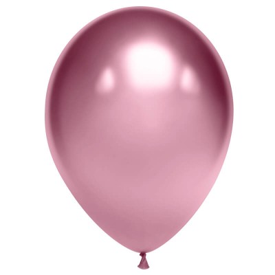 Шар латексный розовый хром, 35 см