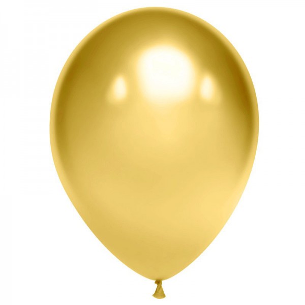 Воздушные шары. Доставка в Москве: Шар латексный золотой хром, 35 см Цены на https://sharsky.msk.ru/