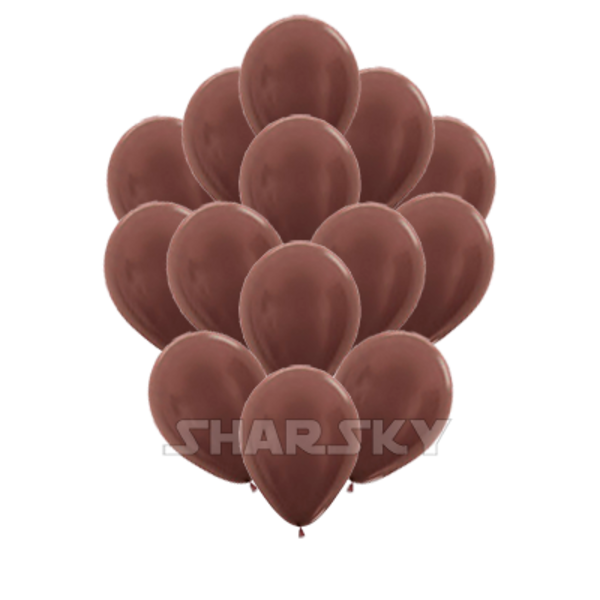 Воздушные шары. Доставка в Москве: Шарики шоколадного цвета, 35 см Цены на https://sharsky.msk.ru/