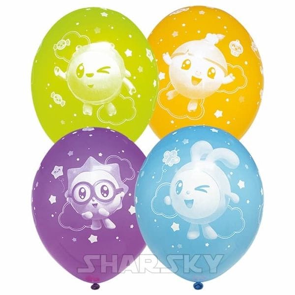 Воздушные шары. Доставка в Москве: Шары "Малышарики", 35 см Цены на https://sharsky.msk.ru/