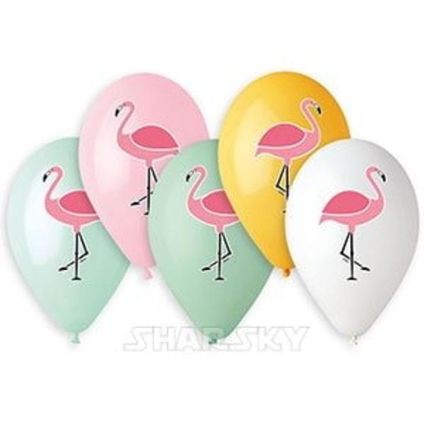 Воздушные шары. Доставка в Москве: Шары "Фламинго" разноцветные, 35 см Цены на https://sharsky.msk.ru/
