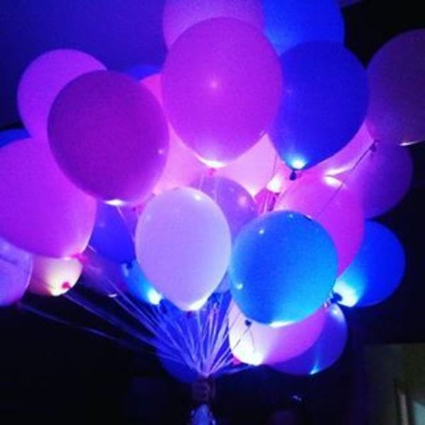 Воздушные шары. Доставка в Москве: 25 Светящихся шариков Цены на https://sharsky.msk.ru/